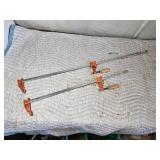 Lot of 2 Bar Clamps - 40 and 28"