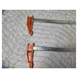 Lot of 2 Bar Clamps - 40 and 28"
