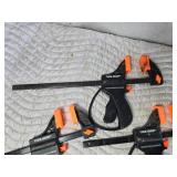 Lot of 4 Tool Shop Bar Clamps - 2 Different Sizes