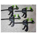 Lot of 4 - 6" Grip Bar Clamps