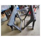 Pair of Plastic Folding Saw Horses