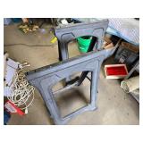 Pair of Plastic Folding Saw Horses
