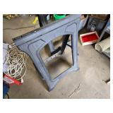 Pair of Plastic Folding Saw Horses