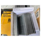Partial Boxes of Finish Nails, Staples, Brad Nails