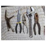 Hatchet, Stanley Screwdrivers, Pliers, Adjustable Wrench and More