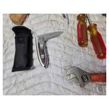 Hatchet, Stanley Screwdrivers, Pliers, Adjustable Wrench and More