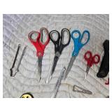 Lot of Scissors and Utility Knives
