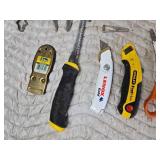 Lot of Scissors and Utility Knives