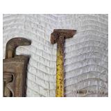 Pipe Wrenches and a Wrecking Bar