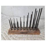 Tekton Punch Set with Wood Storage Base