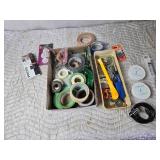 Flat of a Variety of Tapes, Some Rubber Hydraulic O Rings