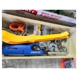 Flat of a Variety of Tapes, Some Rubber Hydraulic O Rings