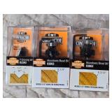 Lot of 3 CMT Contractor Tools Router Bits - V Groove and 2 Different Round Overs