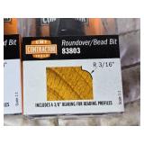 Lot of 3 CMT Contractor Tools Router Bits - V Groove and 2 Different Round Overs