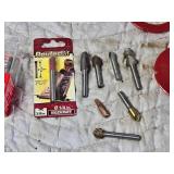 Router Bits and Plastic Container