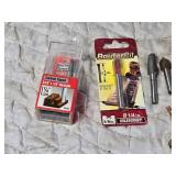 Router Bits and Plastic Container