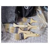 Large Lot of Paint Brushes, Foam Brushes, Large Q Tips and Other Painting Supplies