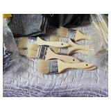 Large Lot of Paint Brushes, Foam Brushes, Large Q Tips and Other Painting Supplies