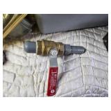 2 Plastic Bins full of Plumbing, Fasteners, Drawer Pulls and Other - Bins have cracks in bottom