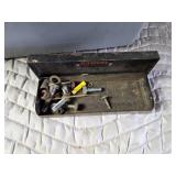 2 Plastic Bins full of Plumbing, Fasteners, Drawer Pulls and Other - Bins have cracks in bottom