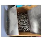 2 Plastic Bins full of Plumbing, Fasteners, Drawer Pulls and Other - Bins have cracks in bottom