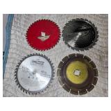 Lot of 4 - 7 1/4" Saw Blades
