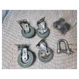 4 Caster Wheels and a Clevice