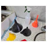 Funnels, Propane Hose, Slow Moving Sign, Snow Plow Shoe