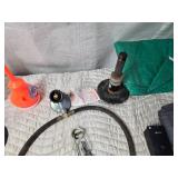 Funnels, Propane Hose, Slow Moving Sign, Snow Plow Shoe