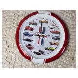 Ford Mustang Motion Detect Car Revving Clock - Needs Batteries, Has Scratches