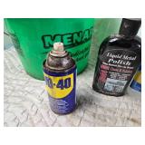 WD40, Mineral Spirits, Drop Cloth, Pail, Metal Polish, Wax