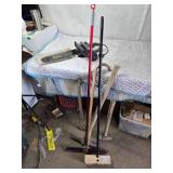 Axe, Pick Axe, Squeegee, Electric Chainsaw, Brush