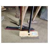 Axe, Pick Axe, Squeegee, Electric Chainsaw, Brush