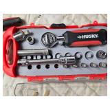 Large Lot of 1/4 Drive Sockets and Ratchets