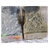 5 Gallon Pail and Containers of Mixed Screws and Fasteners