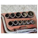 Snap-On 3/8 Drive Speed Wrench, Ratchet, Sockets and Extension Set