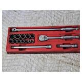 Snap-On Ratchet and Socket Set
