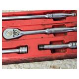 Snap-On Ratchet and Socket Set