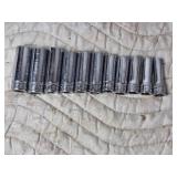 Snap-On 3/8 Drive Deep Well Metric Sockets