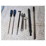Long Screw Drivers, Pry Bar, Adjustable Wrenches