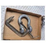 C Clamp, Clevis and 2 Hitch Balls