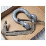 C Clamp, Clevis and 2 Hitch Balls