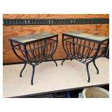 Lot of 2 Patio Outdoor Side/End Tables