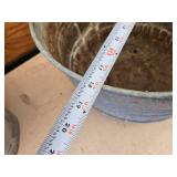 Lot of 2 Metal Flower or Plant Pots