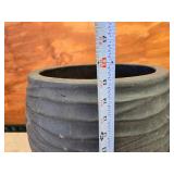 Matching Pair of Heavy Plastic Type Planters