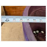 Lot of 2 Matching Plastic Flower Pots