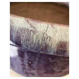 Lot of 2 Matching 15" Flower Pots - 1 is cracked down the side