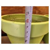 Lot of 4 Plastic Flower Pots