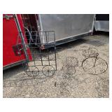 Metal Wire Garden Decor - Trike and Cart Shape (missing one leg)