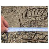 Metal Wire Garden Decor - Trike and Cart Shape (missing one leg)